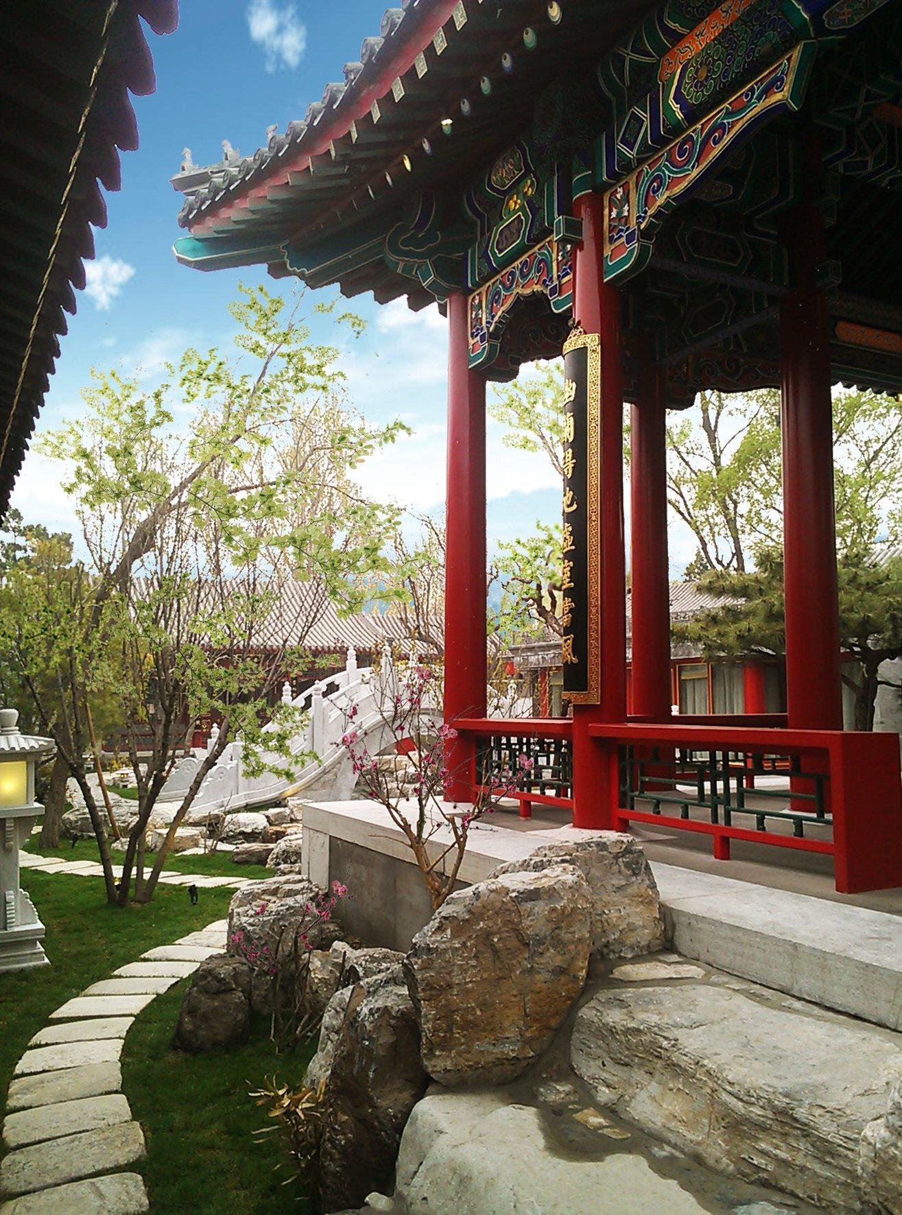 Lv Garden Huanghuali Art Galery Beijing Hotel Yinjiafu Extérieur photo